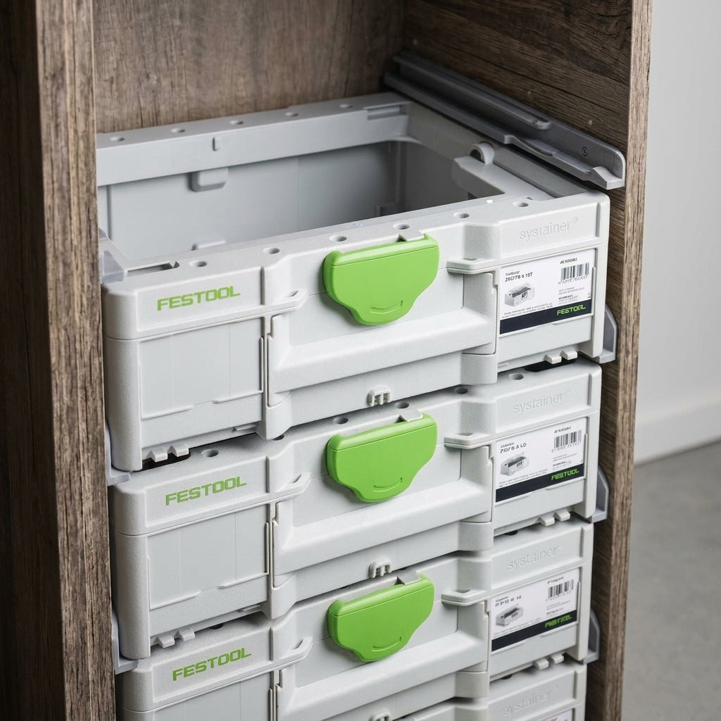 Festool Systainer SYS3 Slim Van Storage Rail – TANOS Compatible – 1 Pair